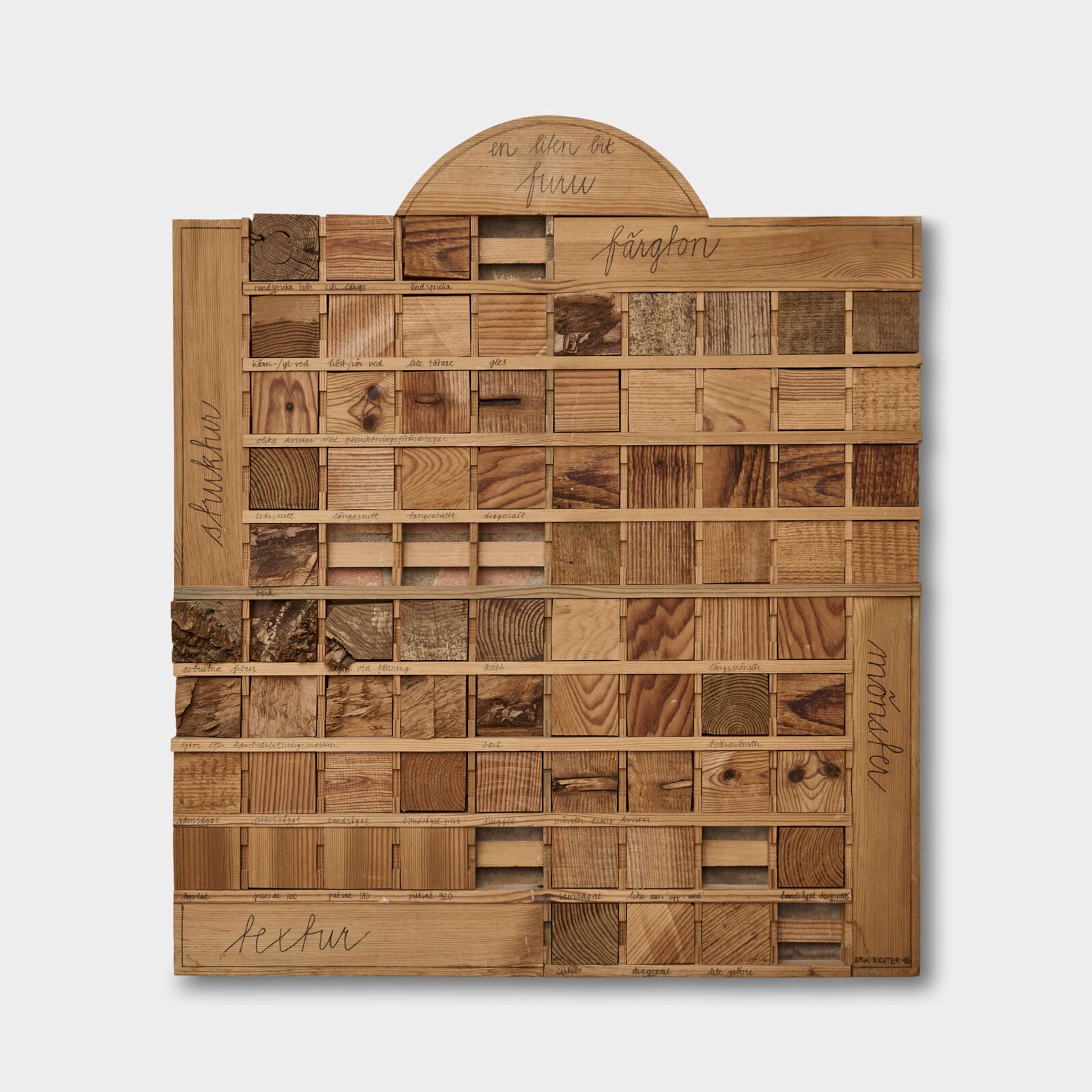 Pine board crafted by Norrgavel's founder and designer Nirvan Richter