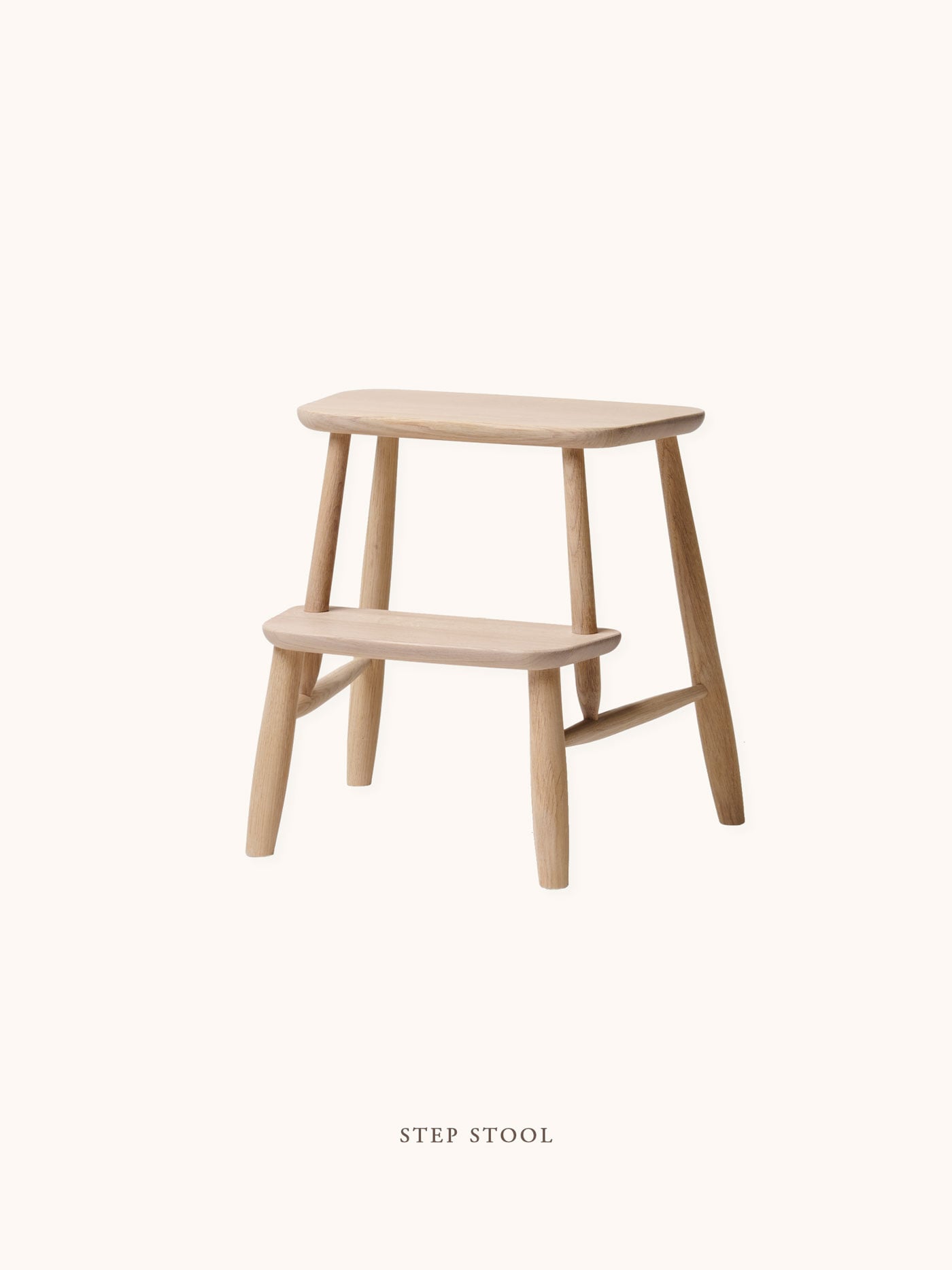 step stool in oak from Norrgavel