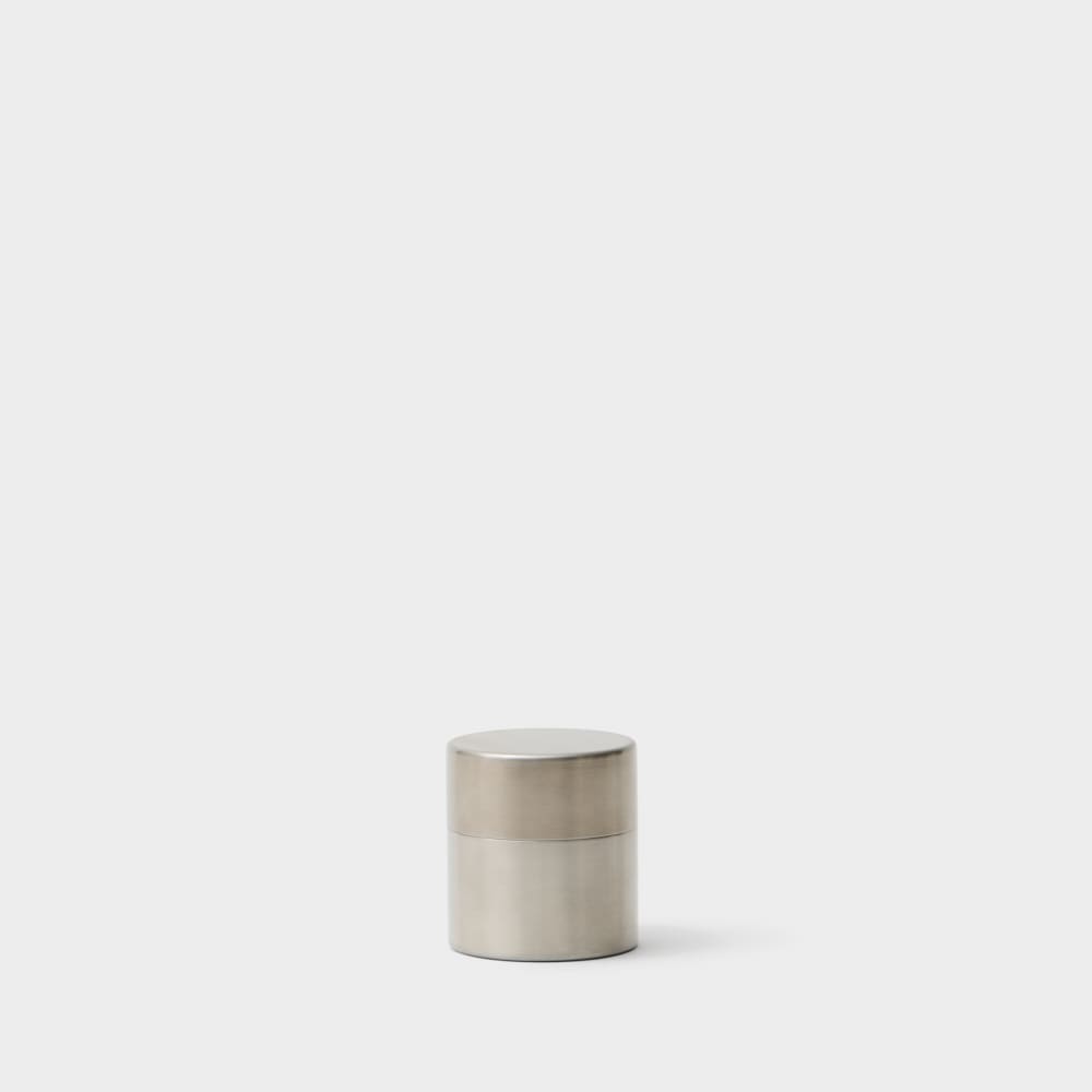 Tea canister stainless steel low