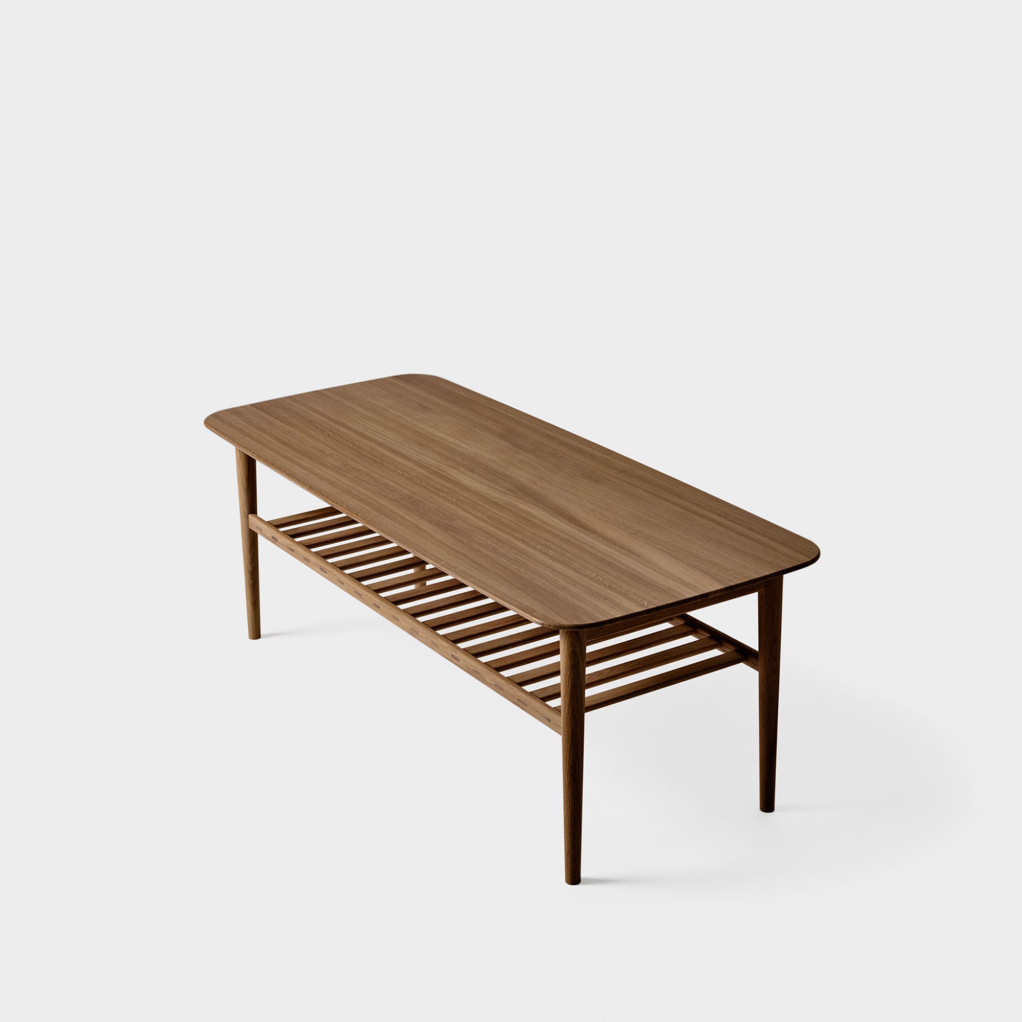 Soffbord Bomberat Ek 53x123 cm
