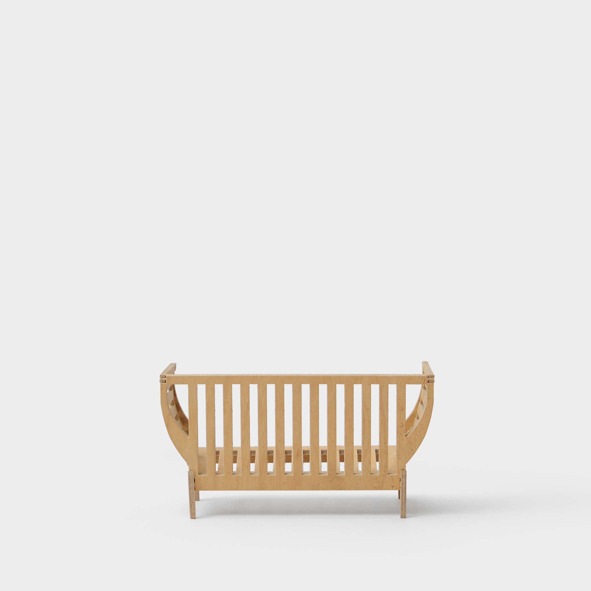 Miniature Wooden sofa 2-seater