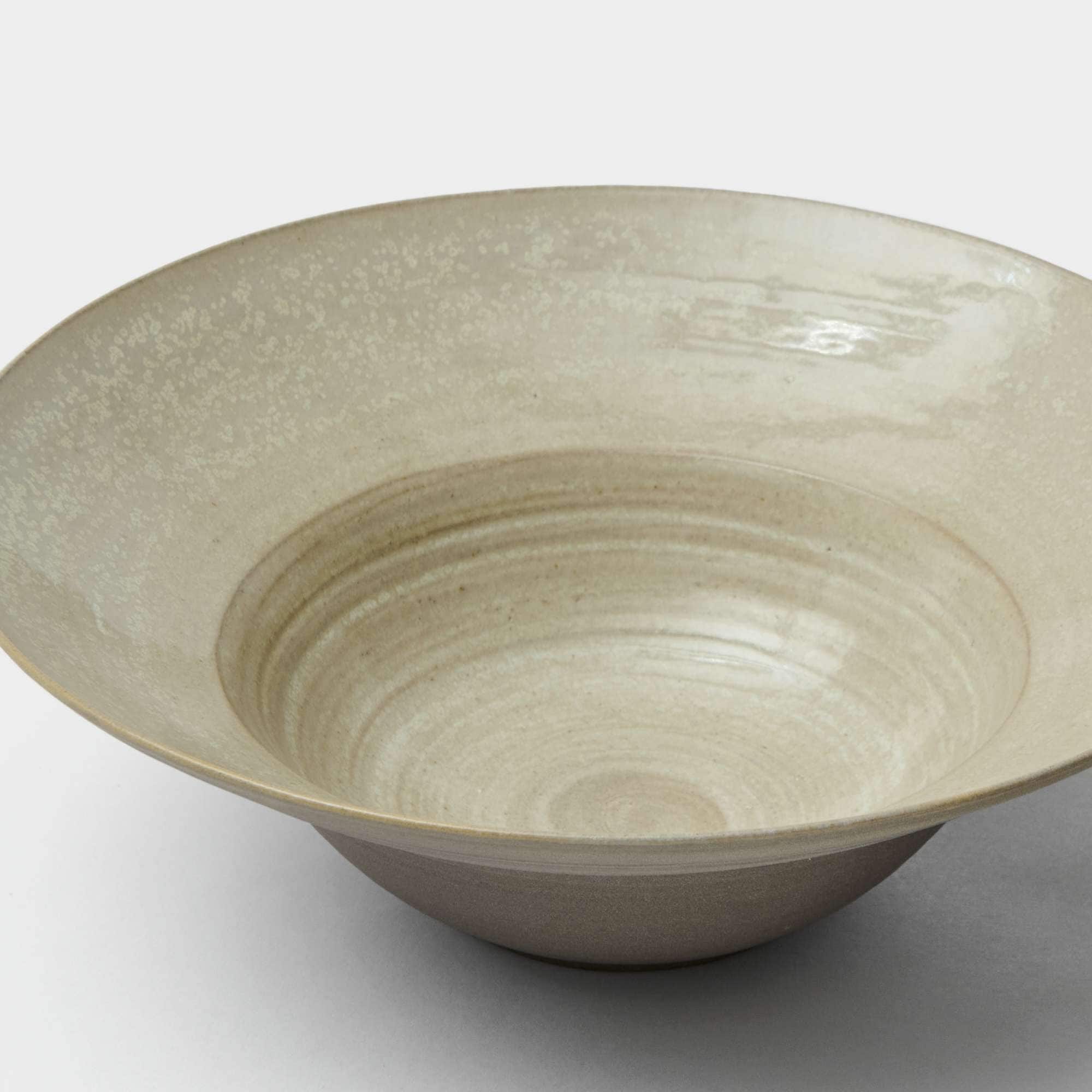 Pasta bowl crystal glaze/brown 25 cm