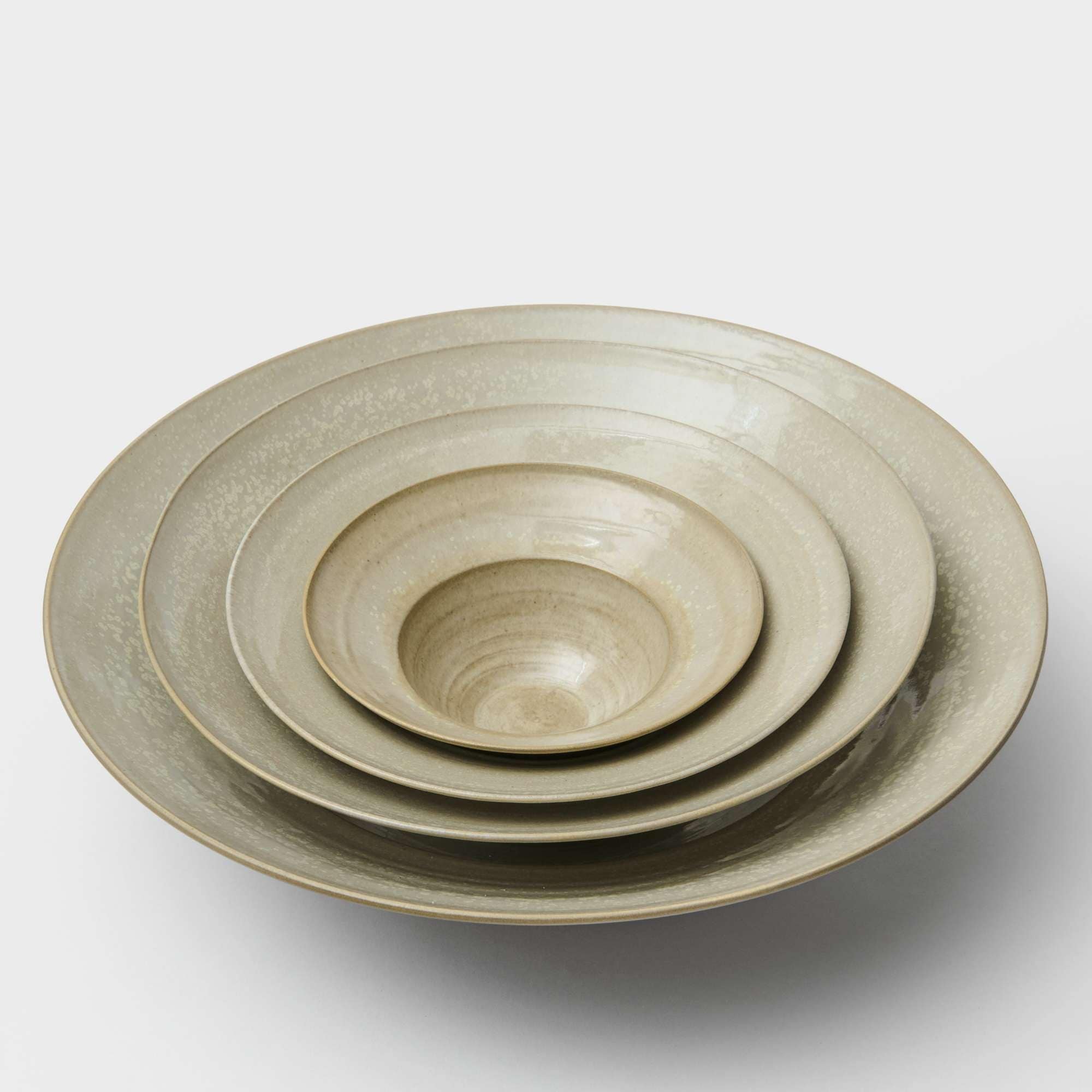 Pasta bowl crystal glaze/brown 25 cm