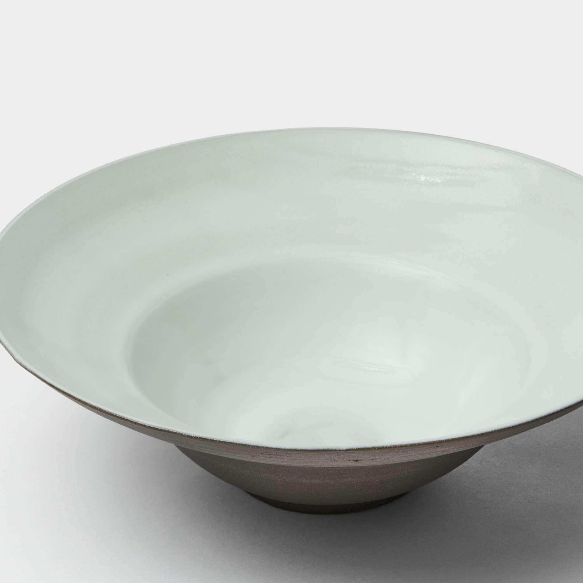 Pasta bowl white/brown 25 cm