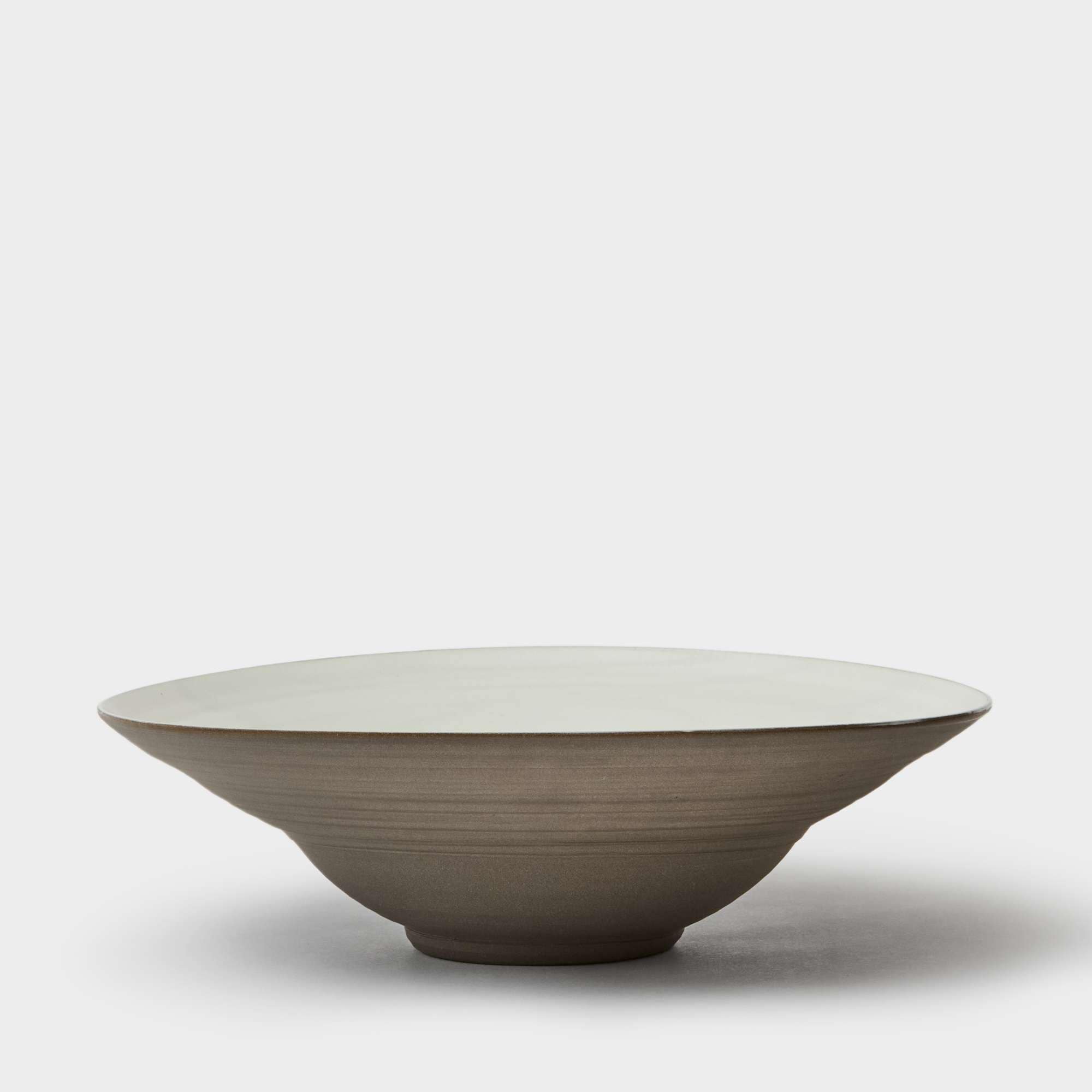 Serving dish white/brown 30 cm