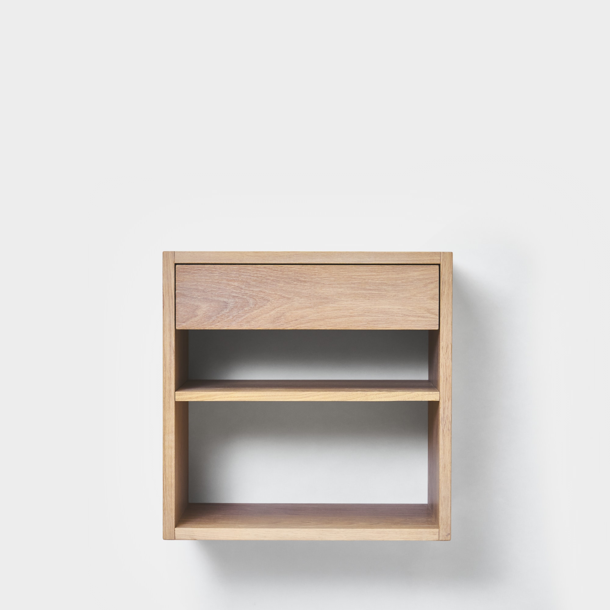 Shelf for Kubik with drawer Glass/Oak