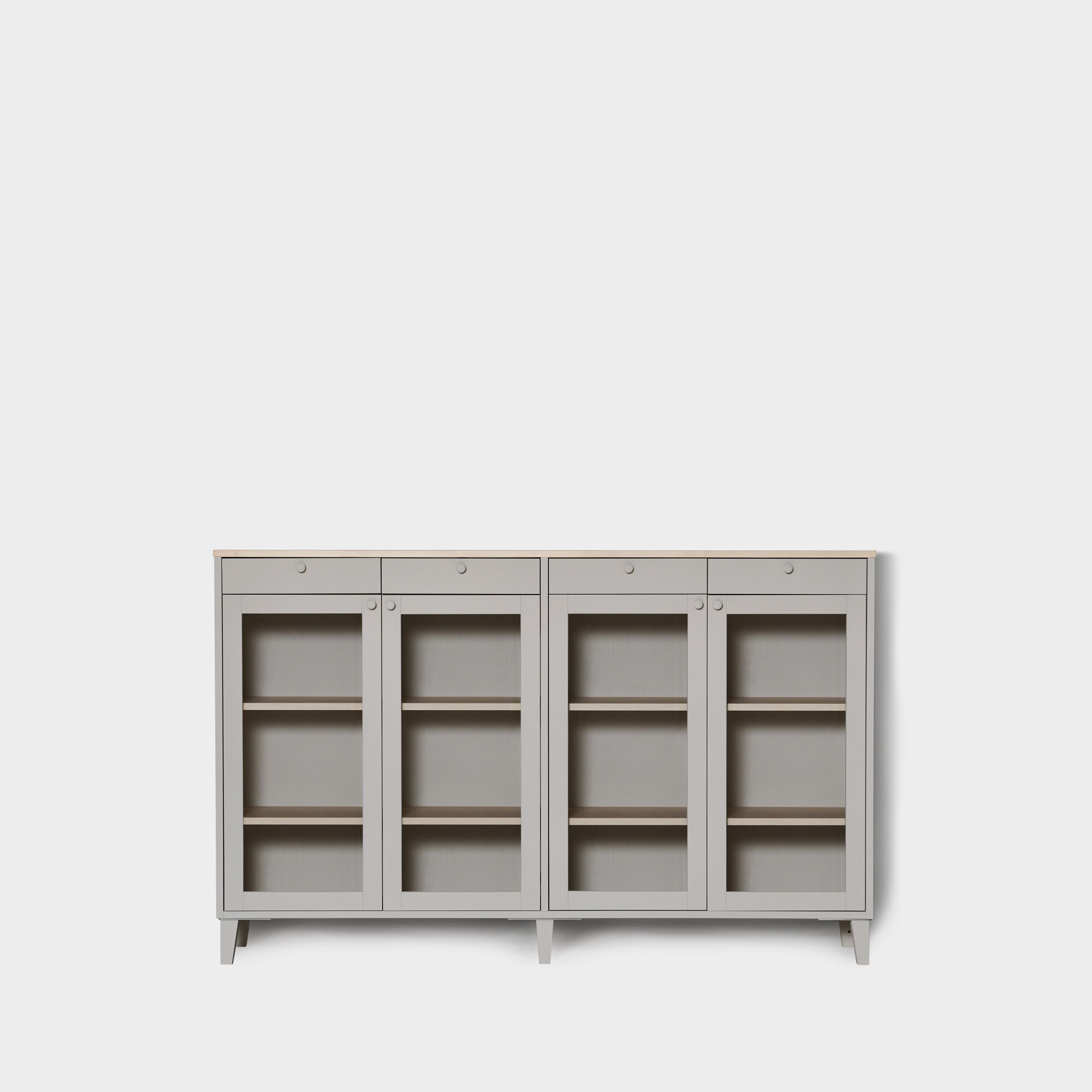 miniMassiv skåp med 4 lådor H4+/M22