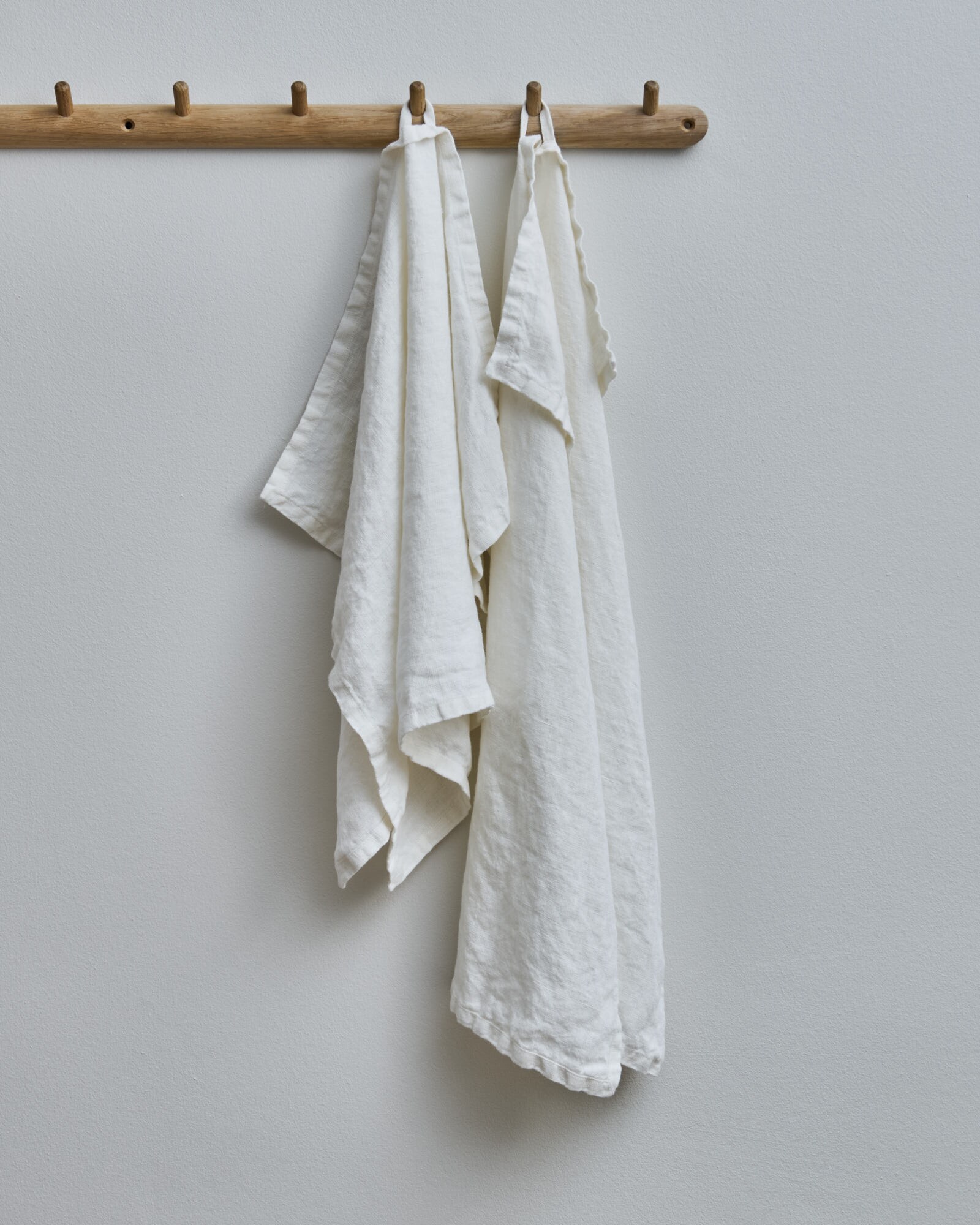 Tea towel Linen eggshell